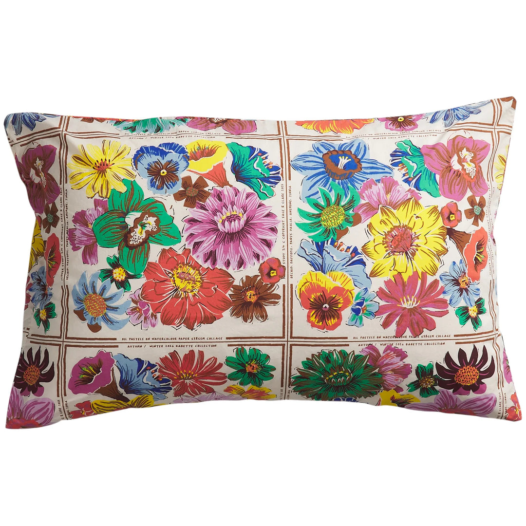 Sage x Clare Ines Cotton Pillowcase Set - Porcelain