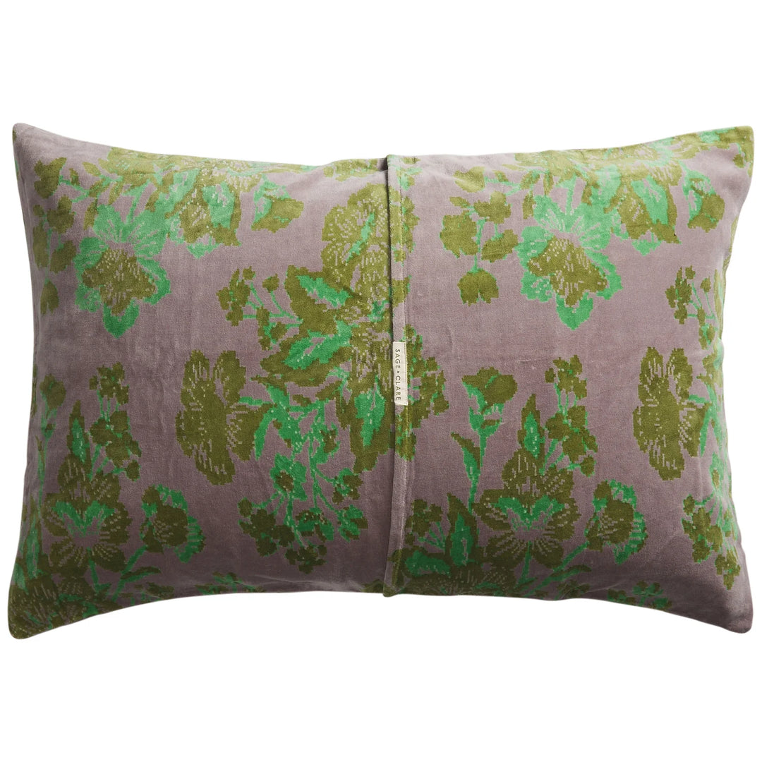 Sage x Clare Hazel Velvet Pillowcase - Mink Grey