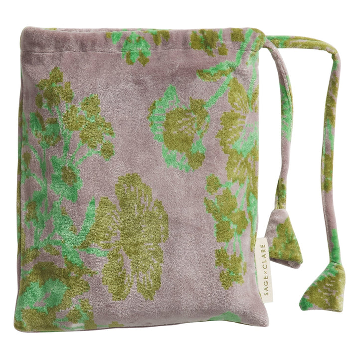 Sage x Clare Hazel Velvet Pillowcase - Mink Grey