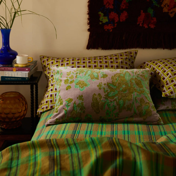 Sage x Clare Hazel Velvet Pillowcase - Mink Grey