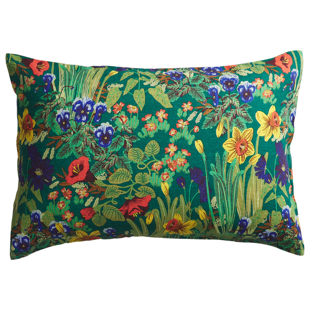 Sage x Clare Babette Linen Pillowcase Set - Verdant