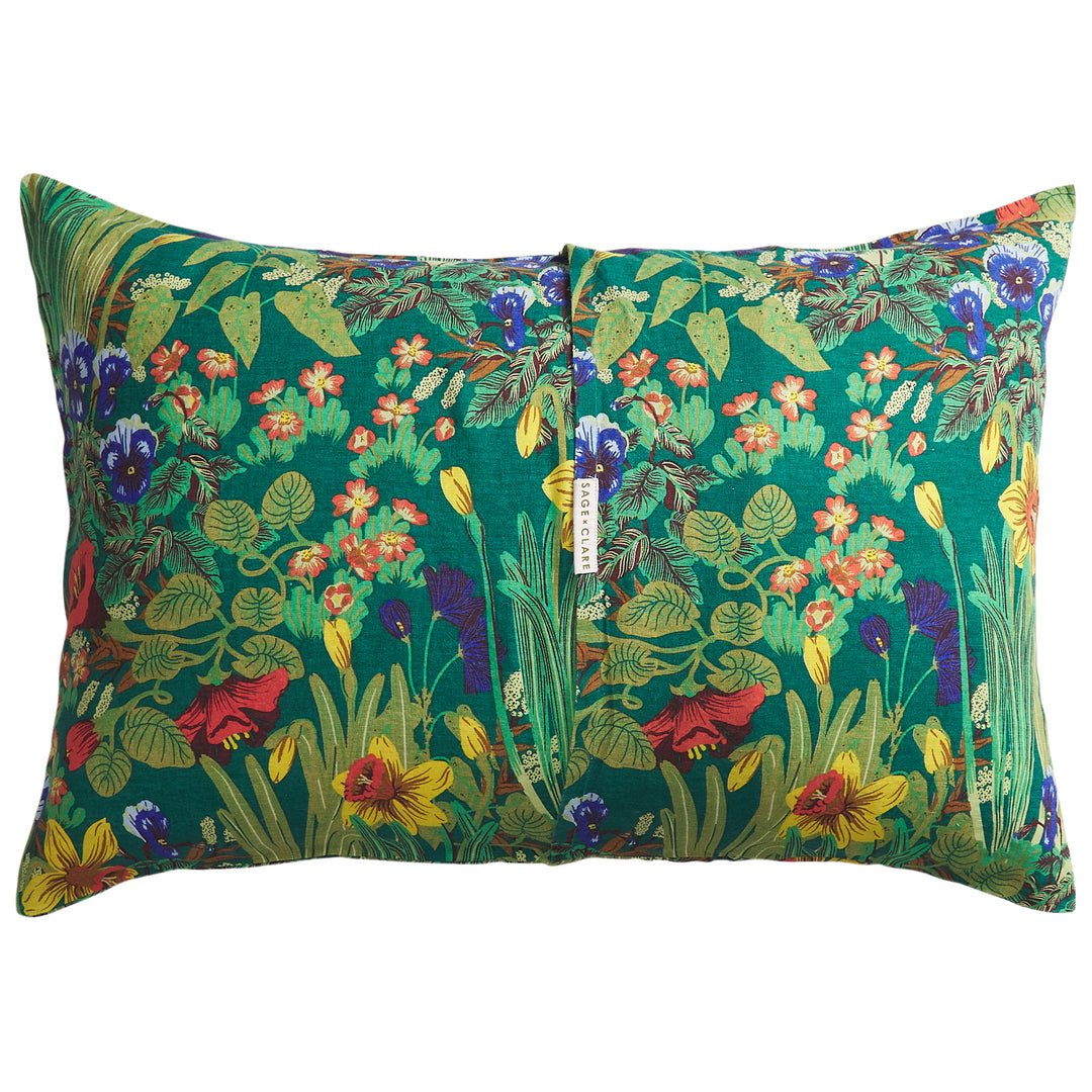 Sage x Clare Babette Linen Pillowcase Set - Verdant