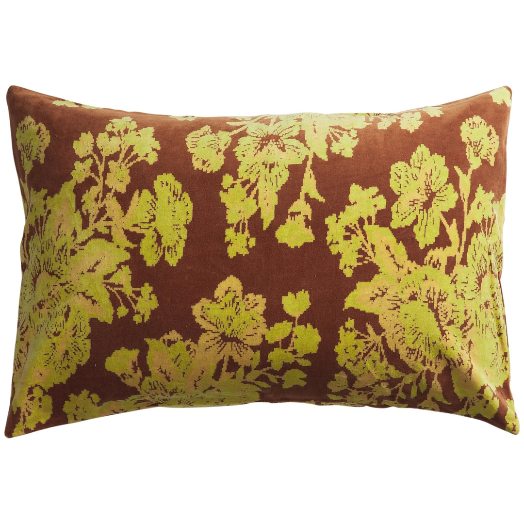 Sage x Clare Hazel Velvet Pillowcase - Russet