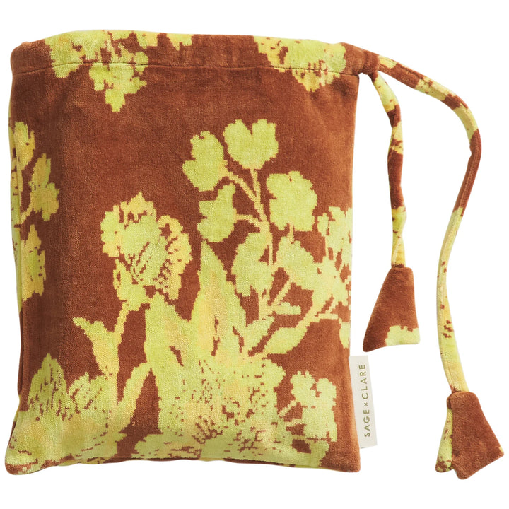 Sage x Clare Hazel Velvet Pillowcase - Russet