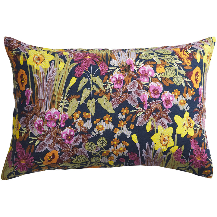 Sage x Clare Babette Linen Pillowcase Set - Ink