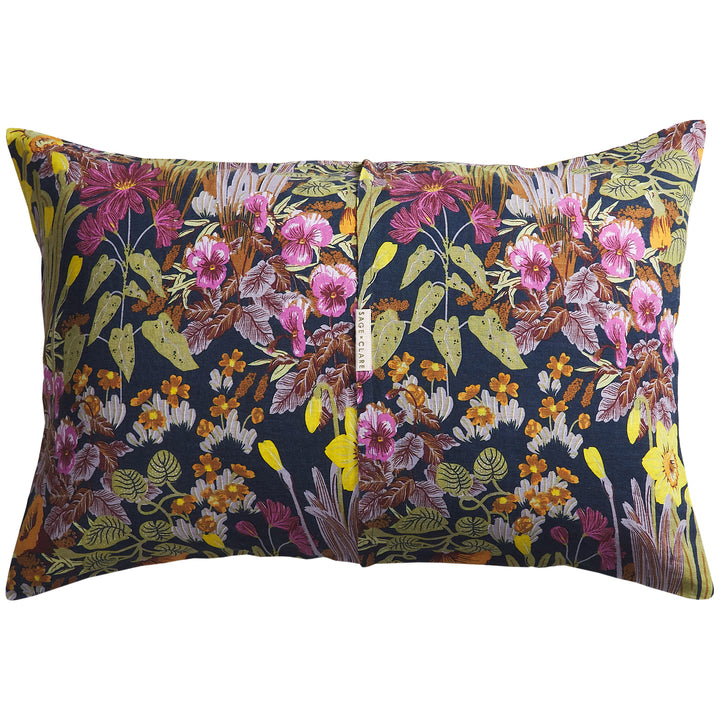 Sage x Clare Babette Linen Pillowcase Set - Ink