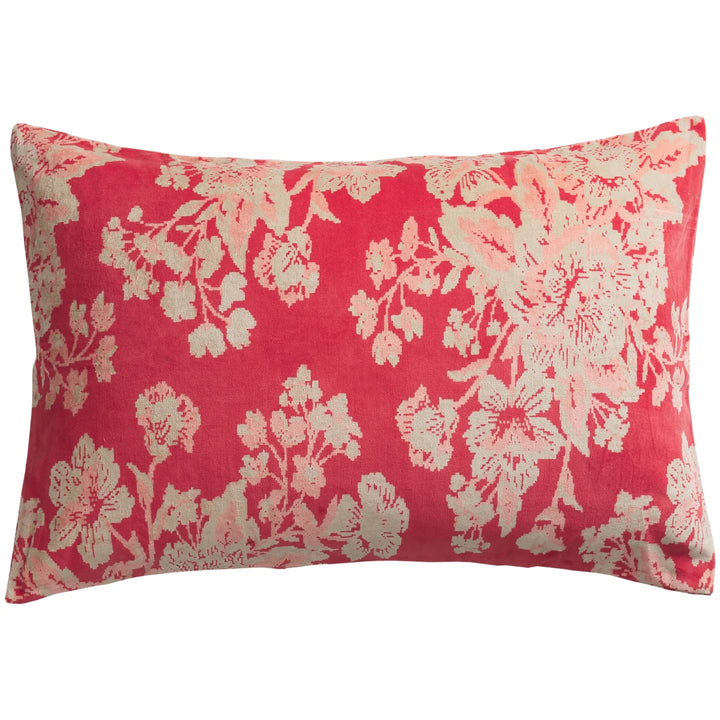 Sage x Clare Hazel Velvet Pillowcase - Vermillion