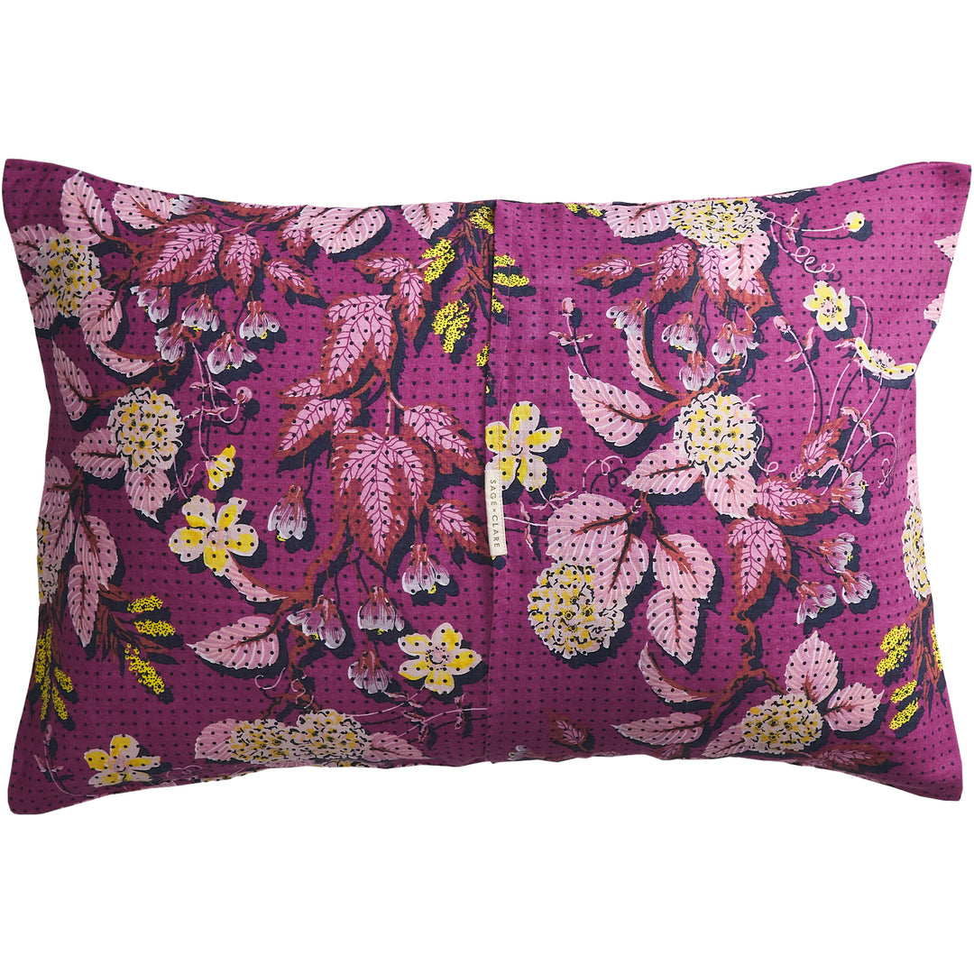 Sage x Clare Heidi Linen Pillowcase Set - Mulberry