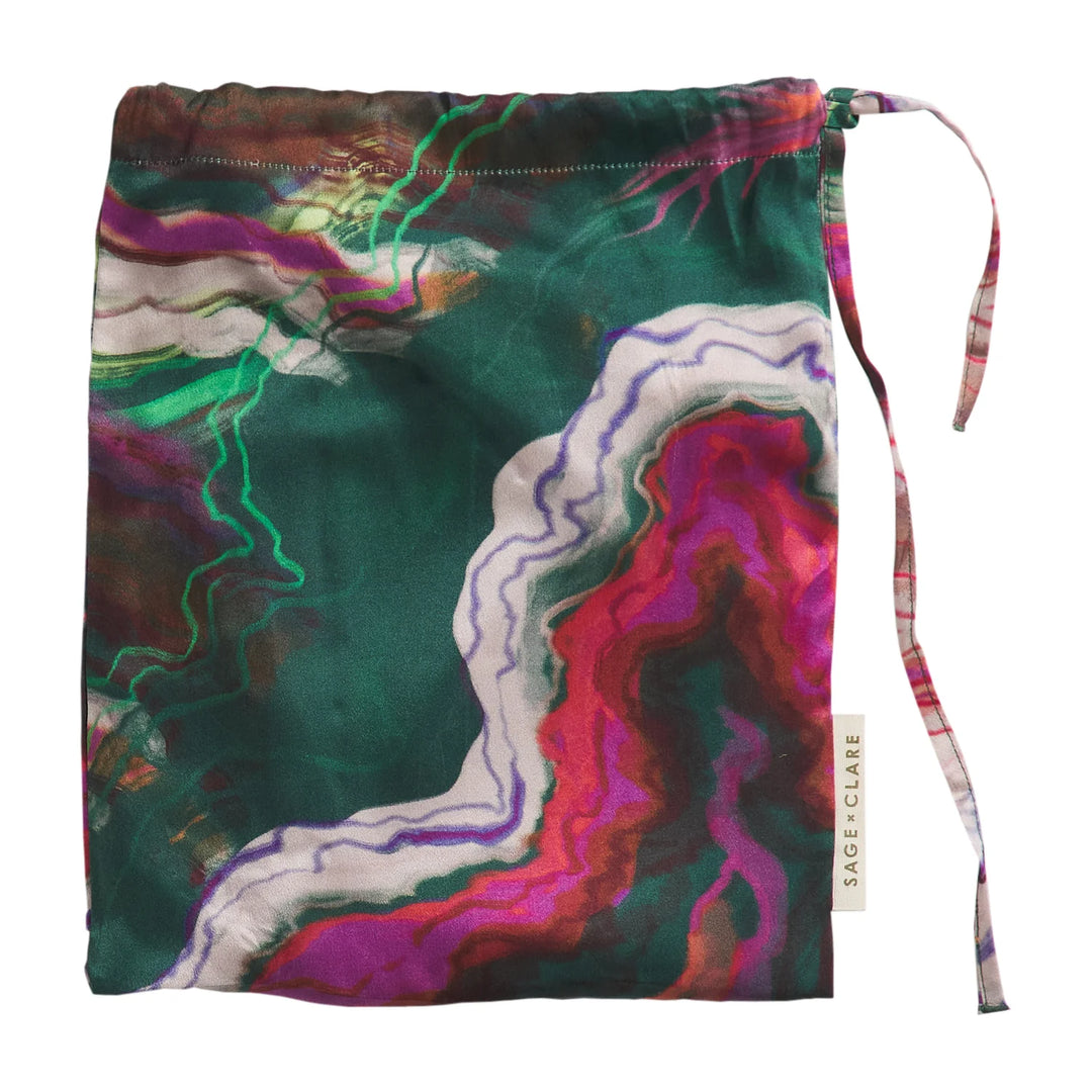 Sage x Clare Zoi Silk Pillowcase - Verdant