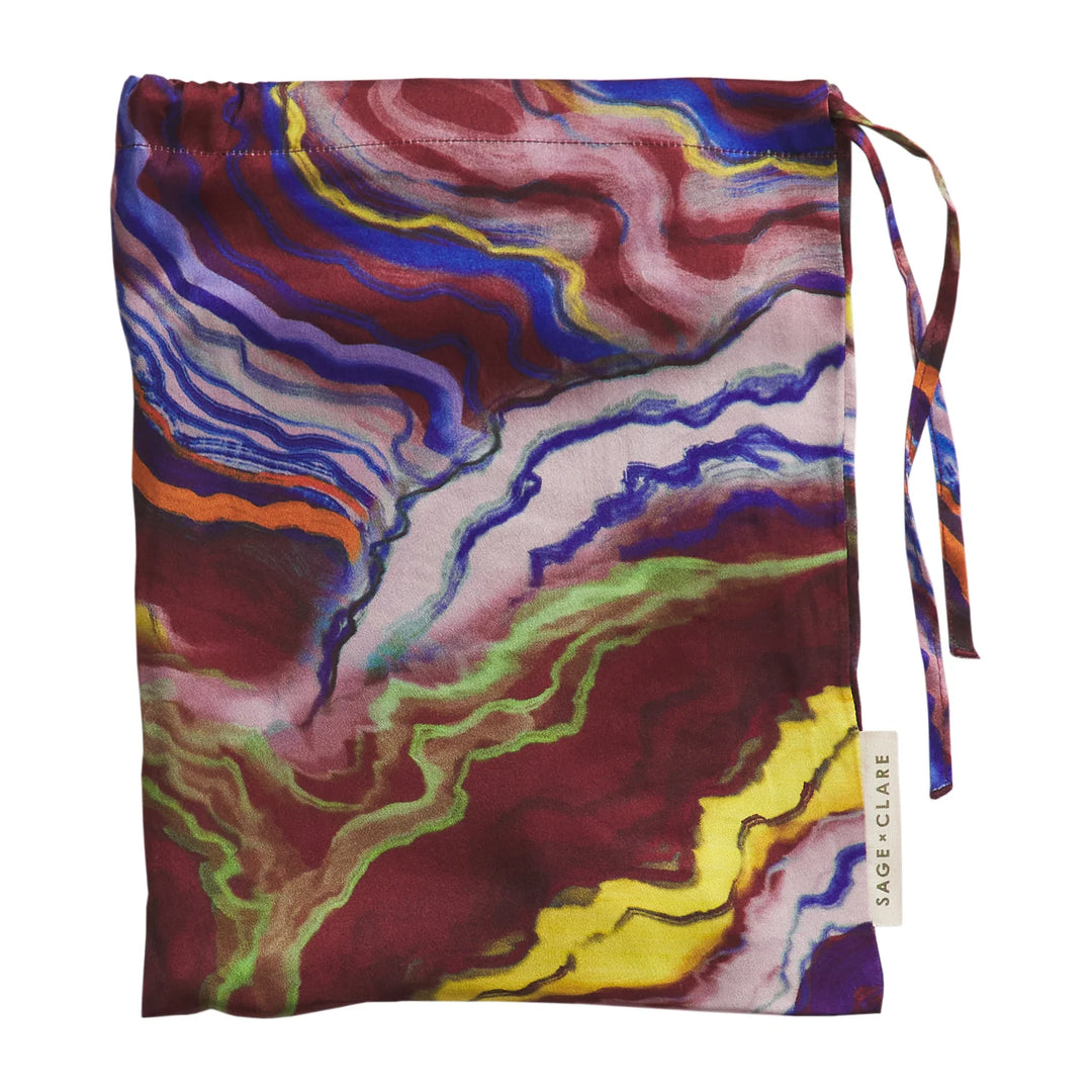 Sage x Clare Zoi Silk Pillowcase - Ultramarine