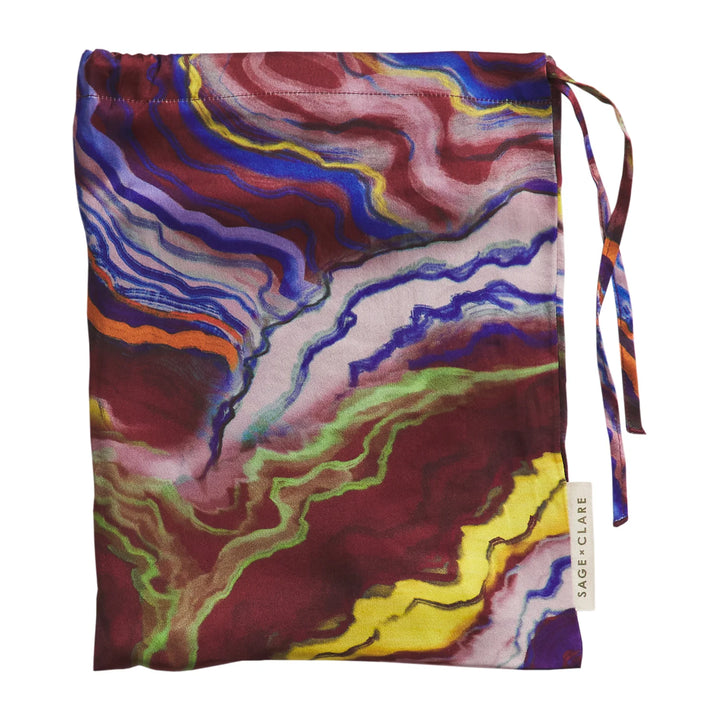 Sage x Clare Zoi Silk Pillowcase - Ultramarine
