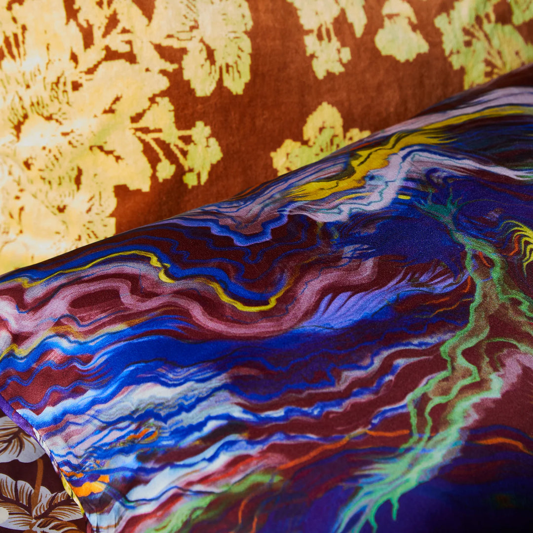 Sage x Clare Zoi Silk Pillowcase - Ultramarine