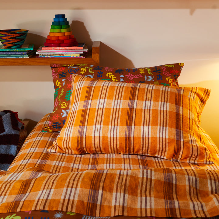 Sage x Clare Nicolette Linen Pillowcase Set - Marigold