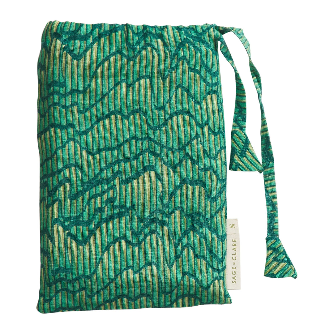 Sage x Clare Hanna Linen Pillowcase Set - Kelly Green