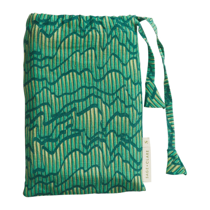 Sage x Clare Hanna Linen Pillowcase Set - Kelly Green