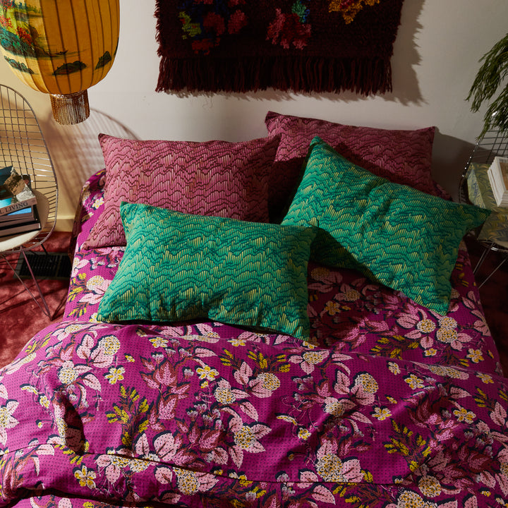 Sage x Clare Hanna Linen Pillowcase Set - Kelly Green