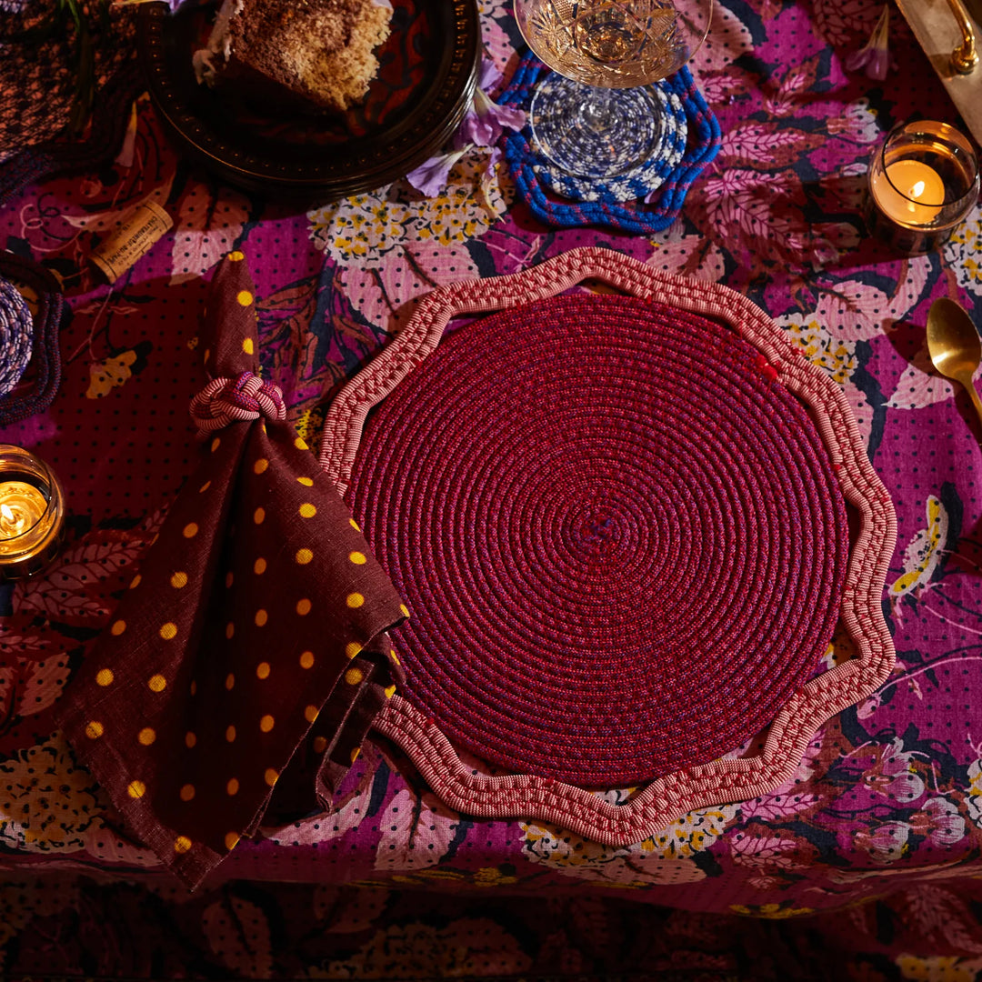 Sage x Clare Marzena Placemat - Burnt Sienna