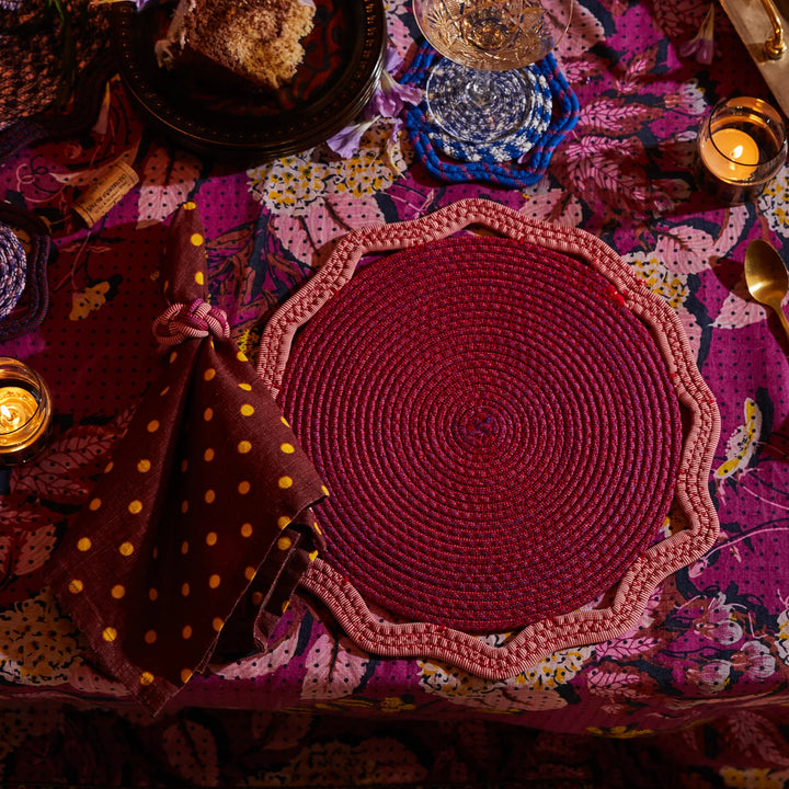 Sage x Clare Marzena Placemat - Burnt Sienna
