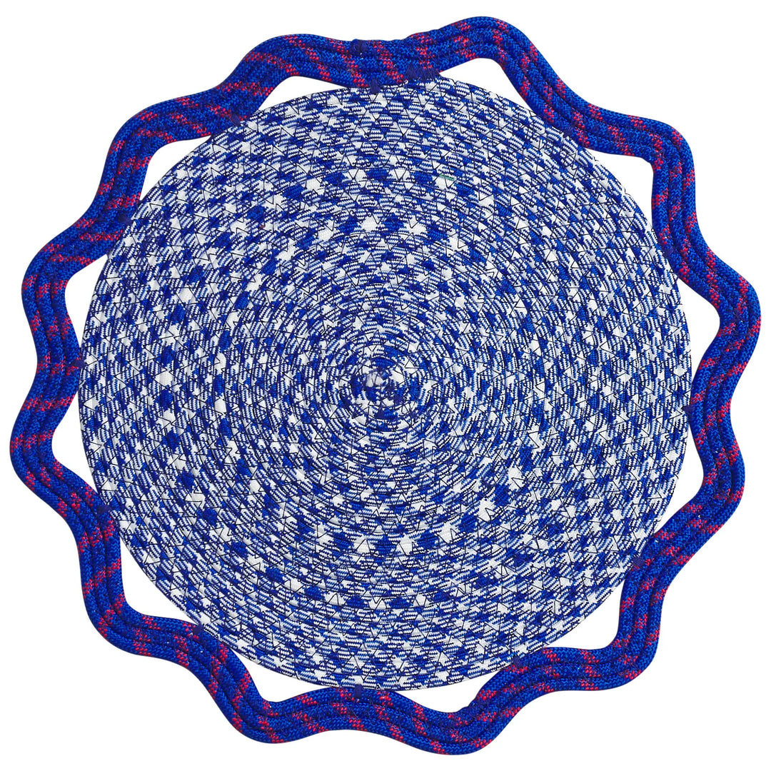Sage x Clare Marzena Placemat - Ultramarine