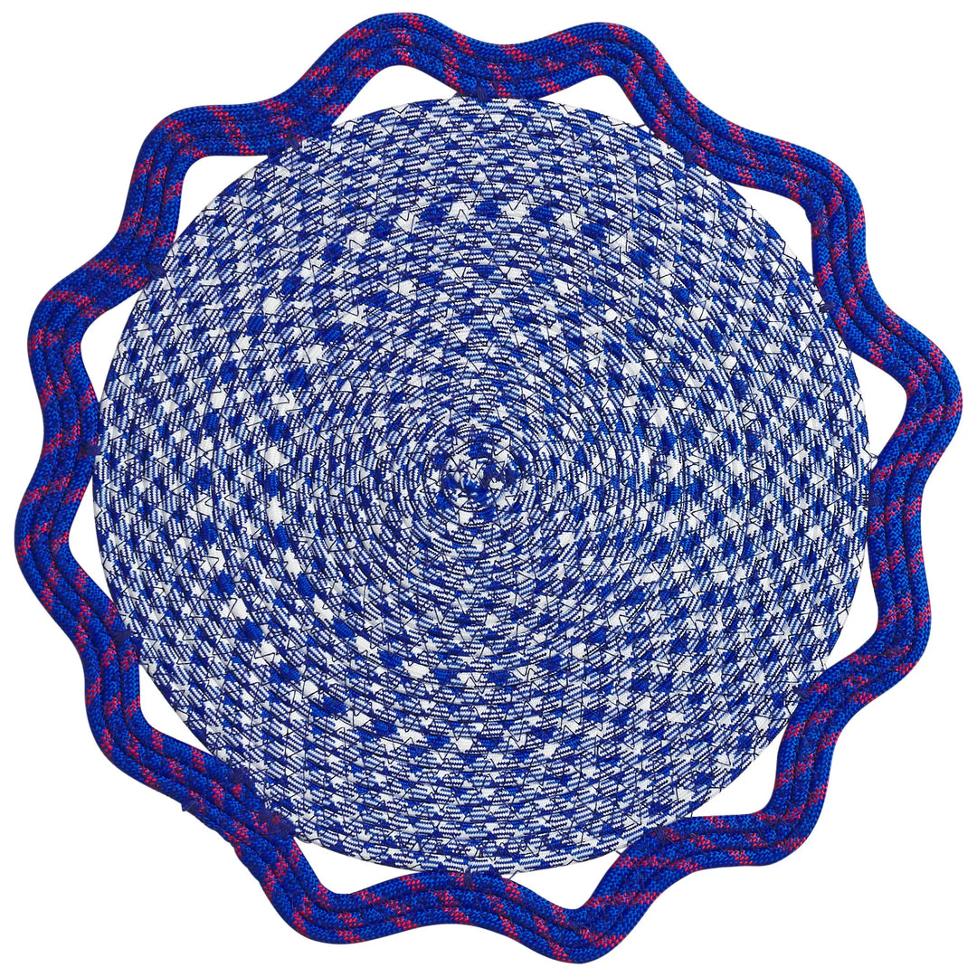 Sage x Clare Marzena Placemat - Ultramarine