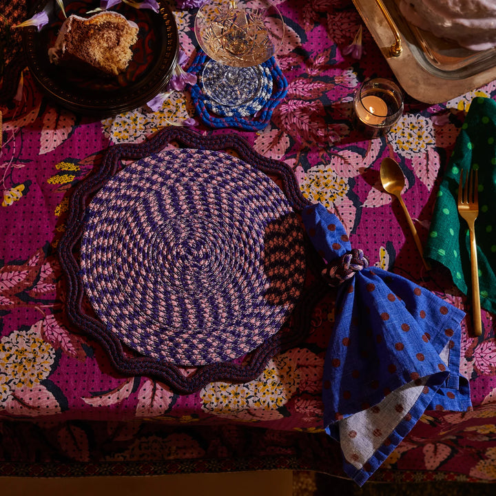 Sage x Clare Marzena Placemat - Thistle