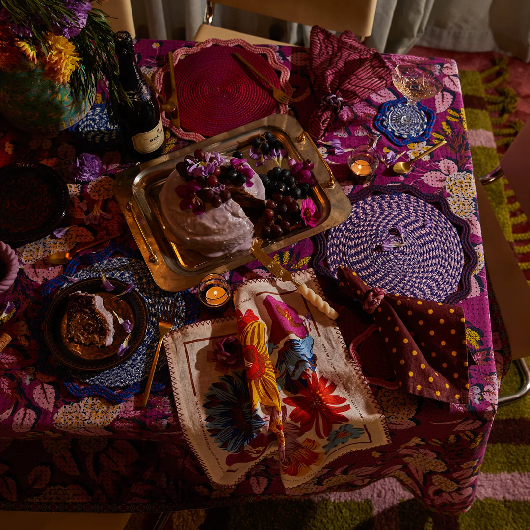 Sage x Clare Marzena Placemat - Thistle