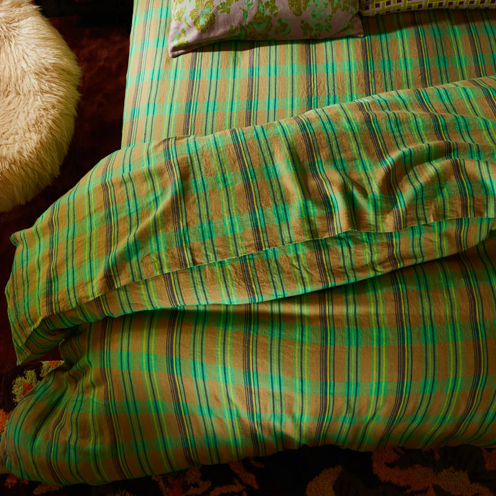 Sage x Clare Nicolette Linen Quilt Cover - Juniper