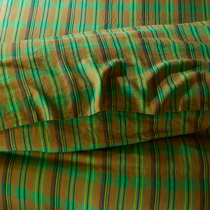 Sage x Clare Nicolette Linen Fitted Sheet - Juniper