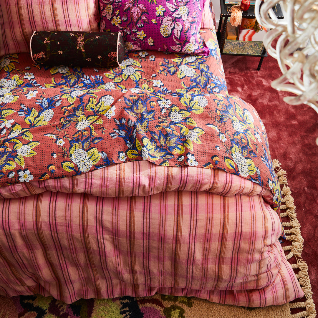 Sage x Clare Nicolette Linen Quilt Cover - Poudre
