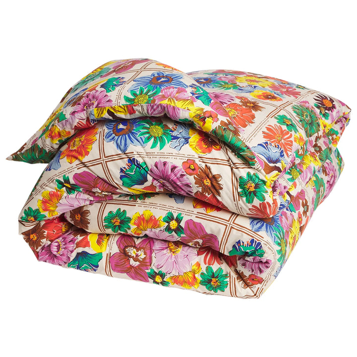 Sage x Clare Ines Cotton Quilt Cover - Porcelain