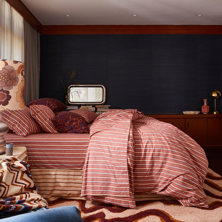 Sage x Clare Leon Cotton Quilt Cover - Burnt Sienna