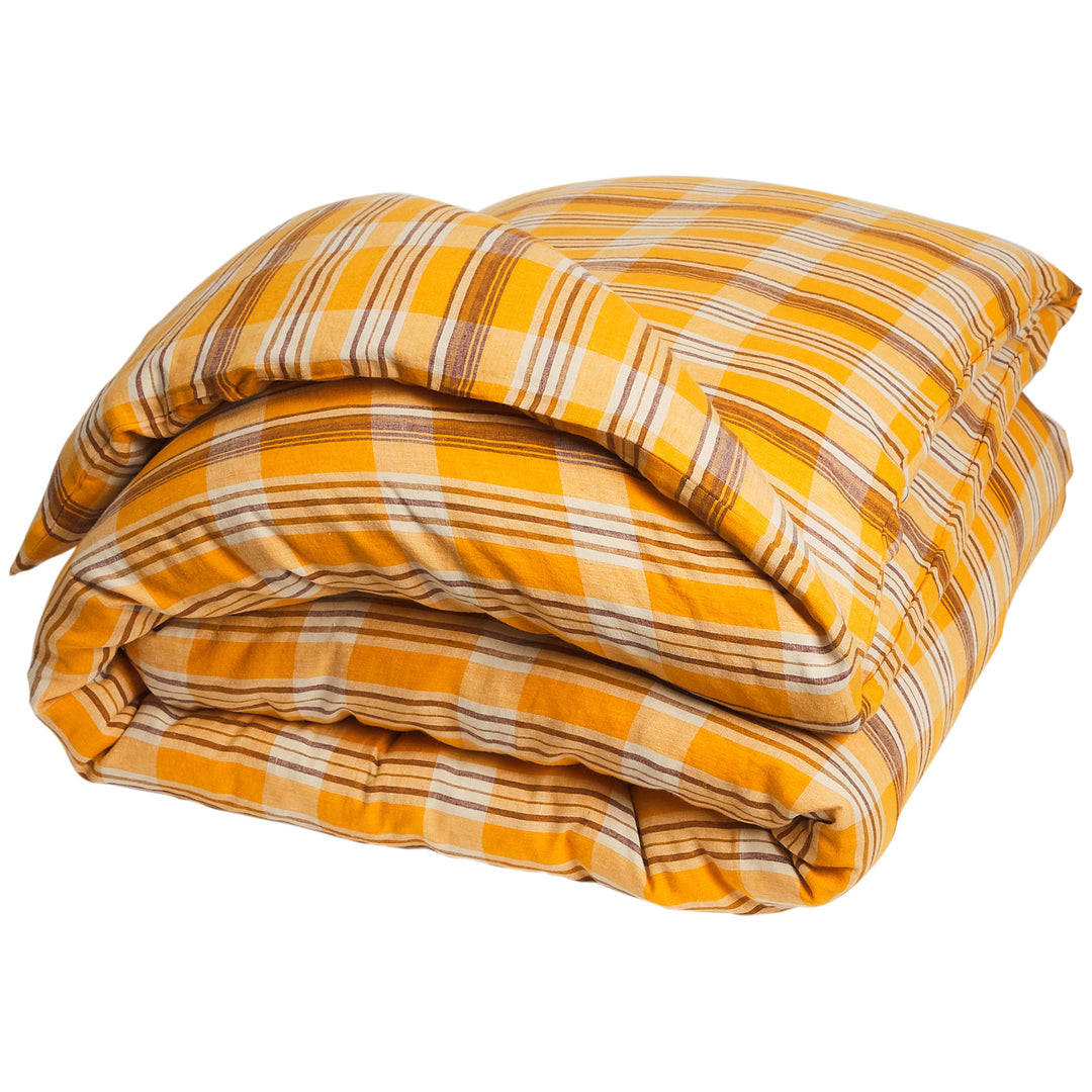 Sage x Clare Nicolette Linen Quilt Cover - Marigold