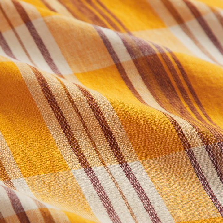 Sage x Clare Nicolette Linen Quilt Cover - Marigold