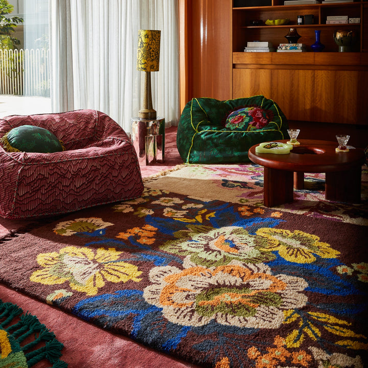 Sage x Clare Zita Tufted Rug - Rosewood