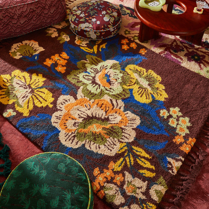 Sage x Clare Zita Tufted Rug - Rosewood