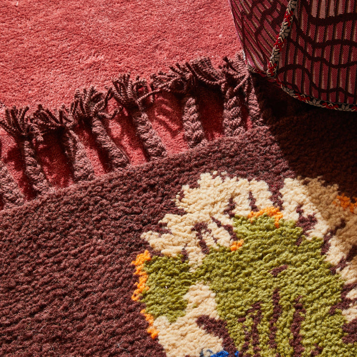 Sage x Clare Zita Tufted Rug - Rosewood