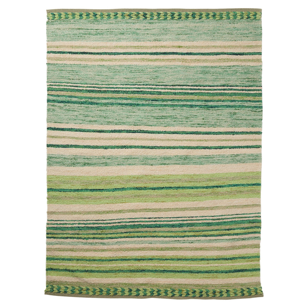 Sage x Clare Madalina Woven Rug - Spring Green