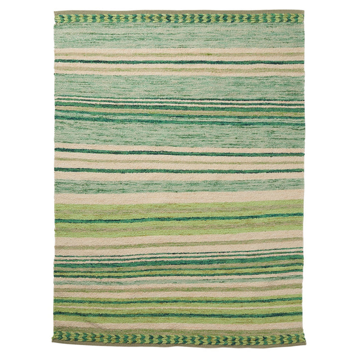 Sage x Clare Madalina Woven Rug - Spring Green