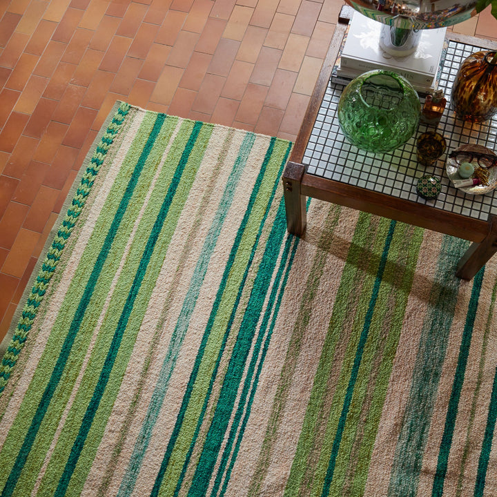 Sage x Clare Madalina Woven Rug - Spring Green