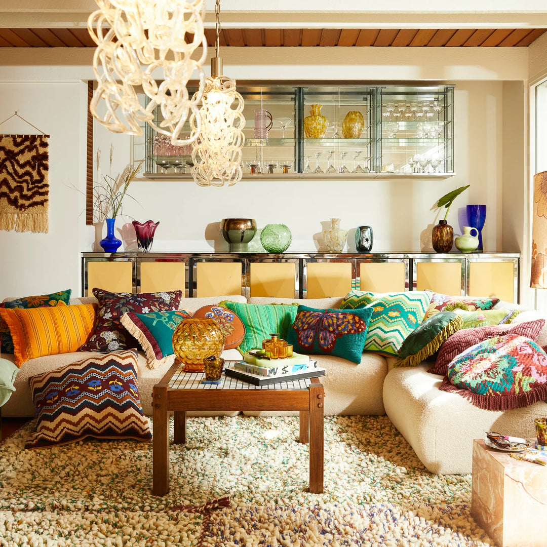 Sage x Clare Lazlo Tufted Rug - Spring Green