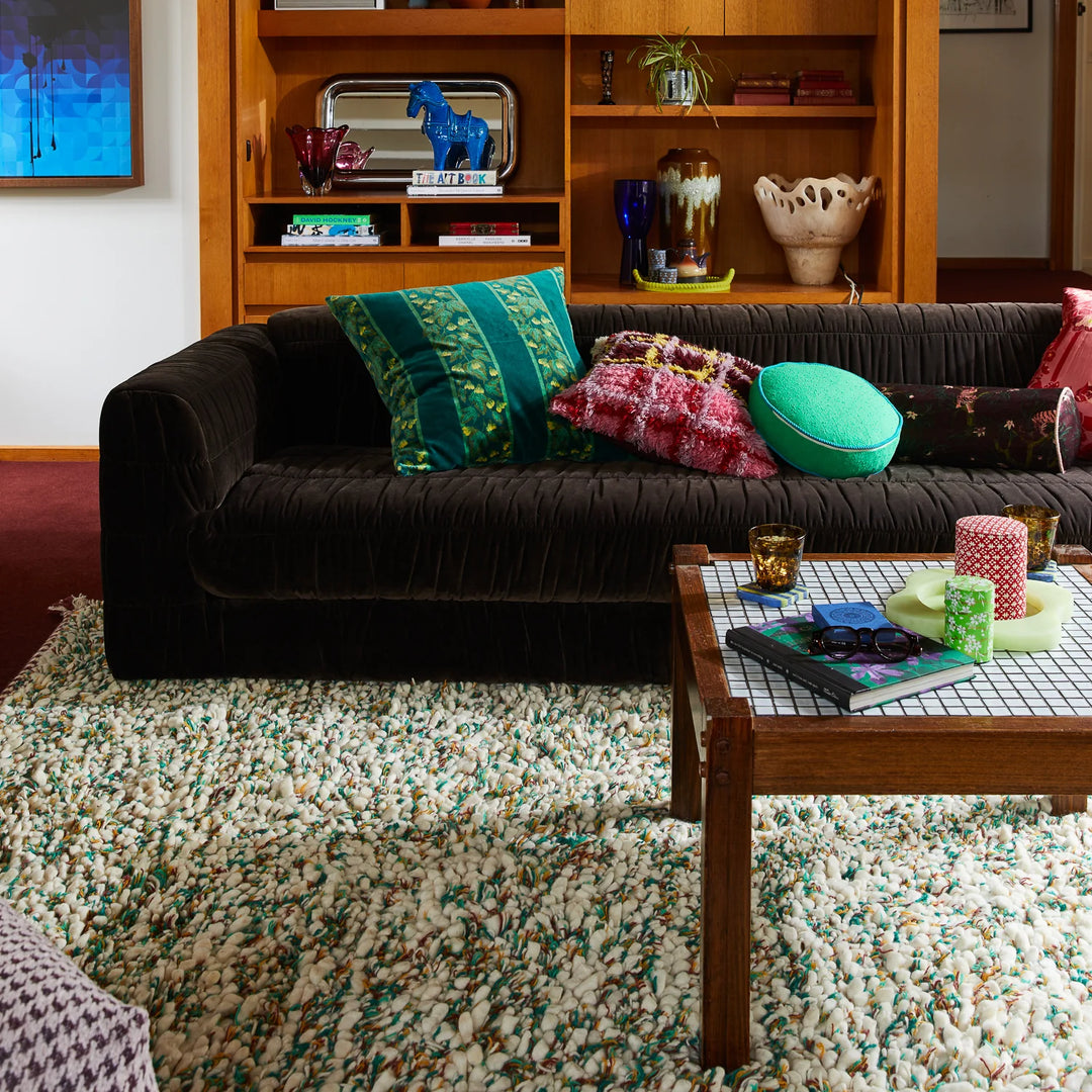 Sage x Clare Lazlo Tufted Rug - Spring Green