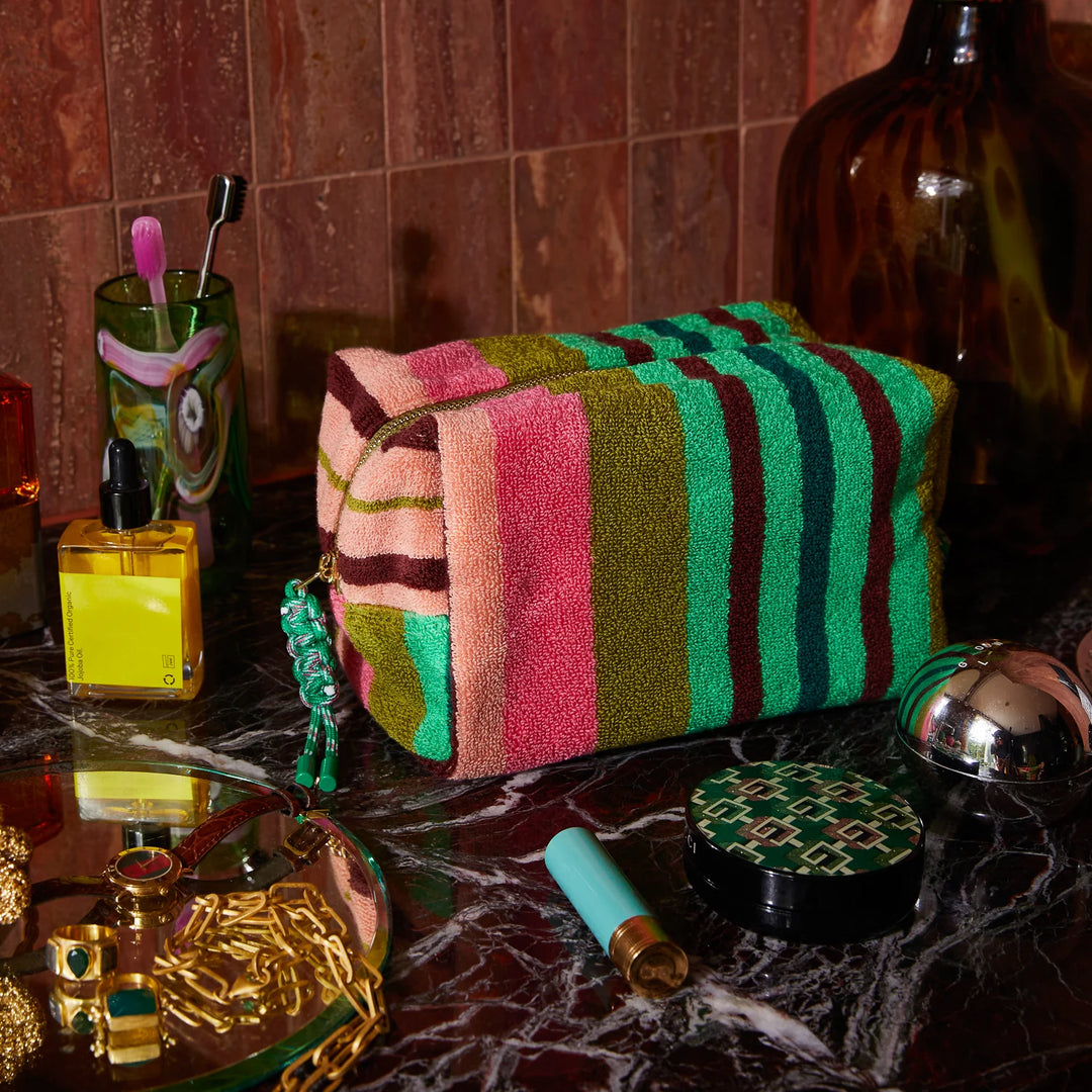 Sage x Clare Nicolette Terry Pouch - Juniper
