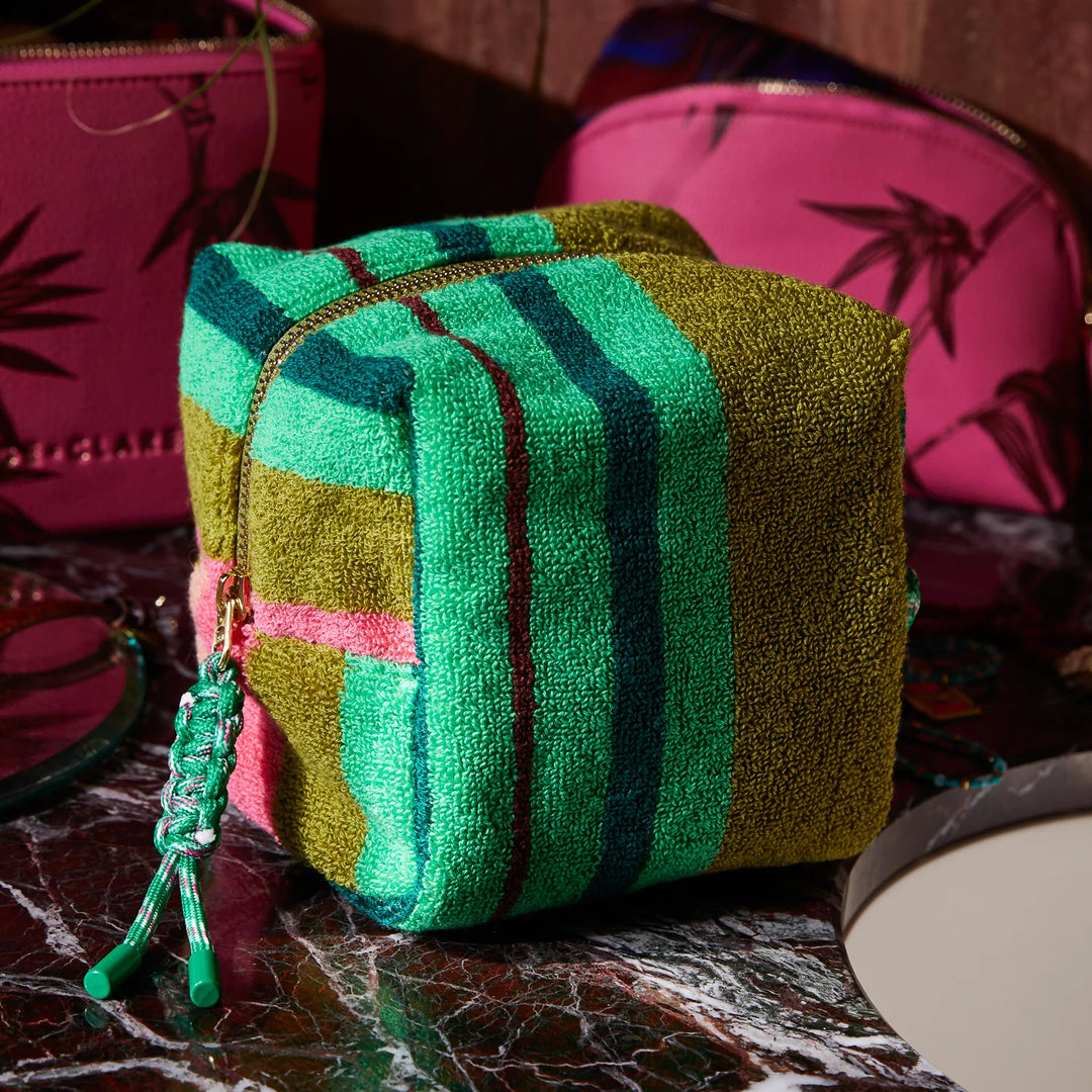 Sage x Clare Nicolette Terry Pouch - Juniper