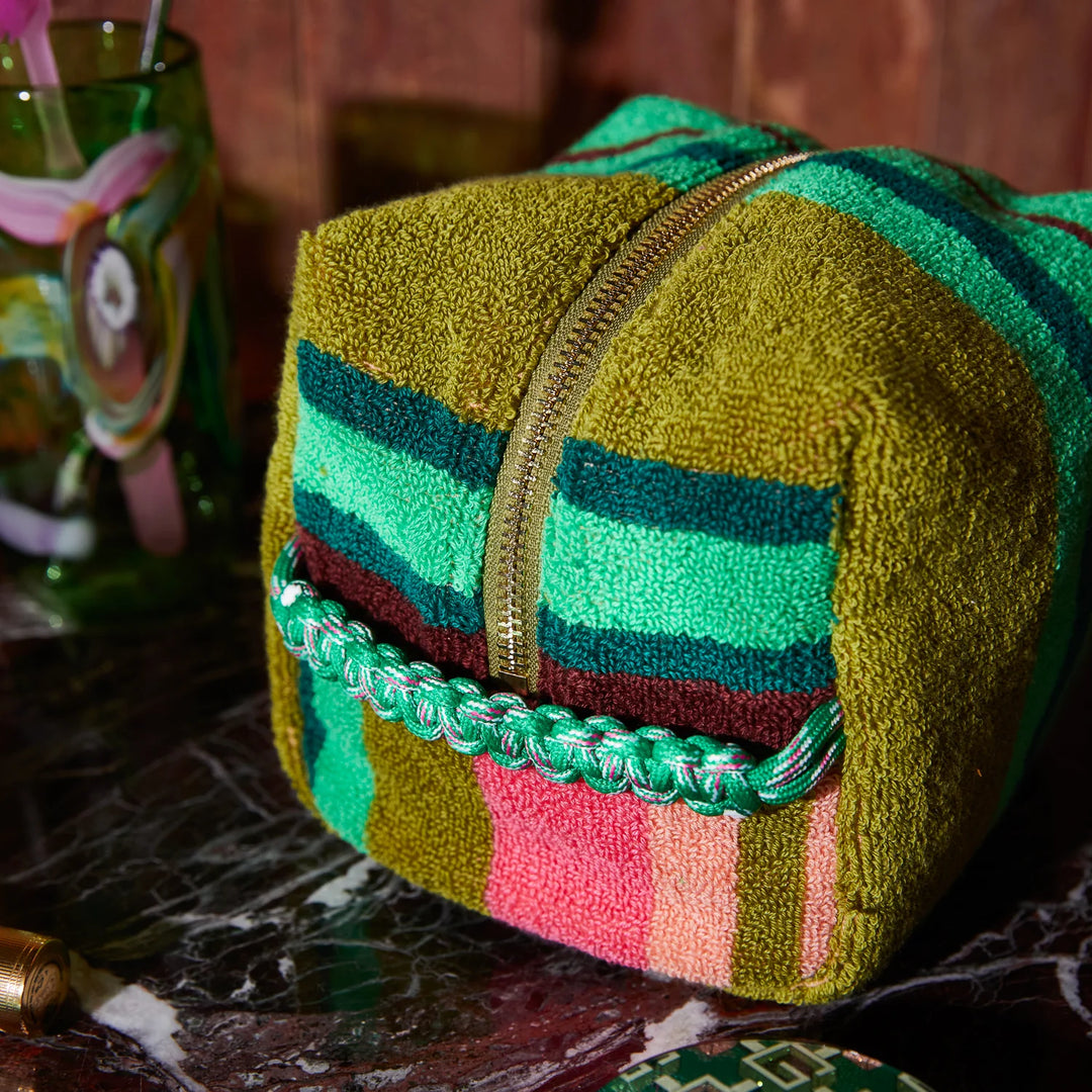 Sage x Clare Nicolette Terry Pouch - Juniper
