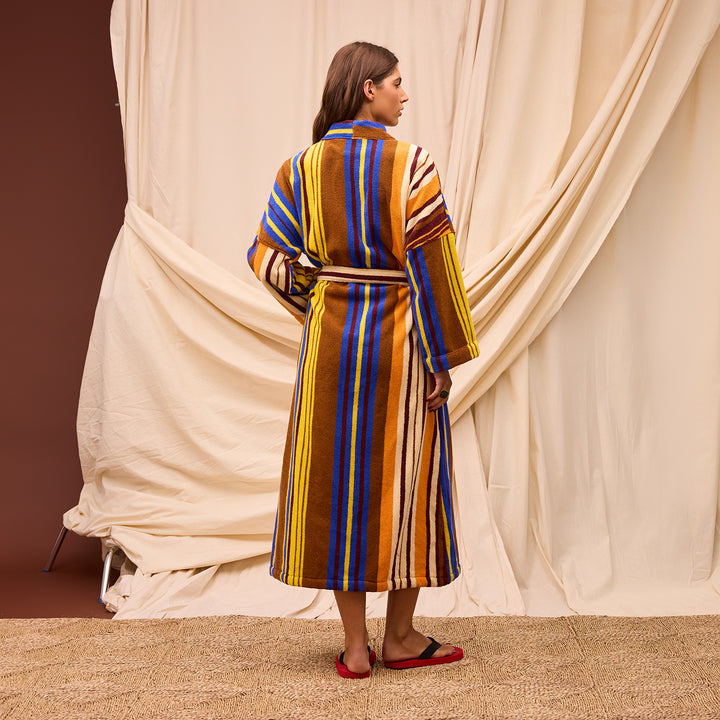 Sage x Clare Nicolette Towelling Robe - Russet