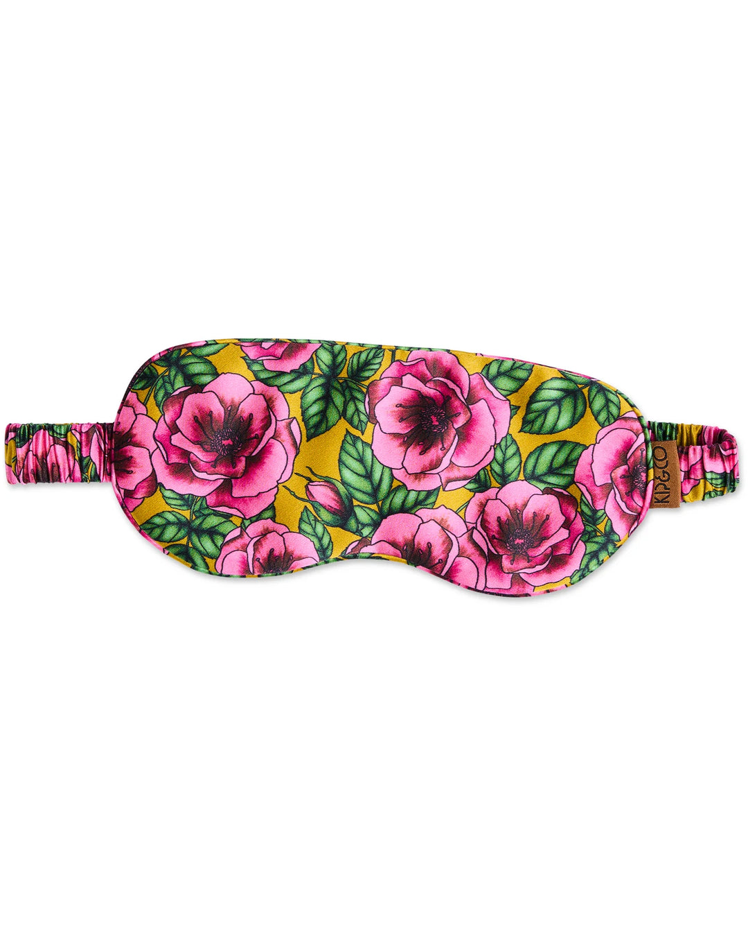 Kip & Co Golden Peony Silk Eye Mask