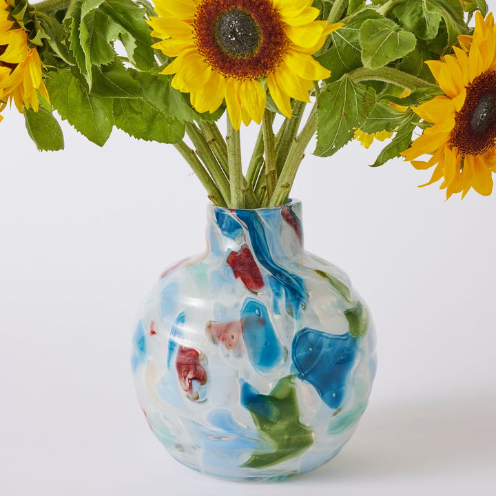 Kip & Co Swirl Portofino Round Vase