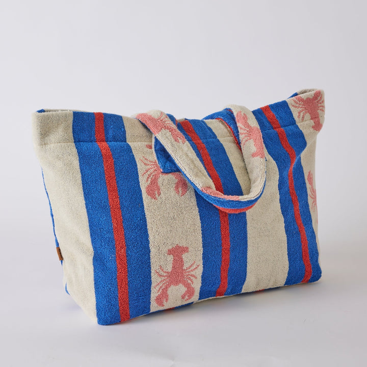 Kip & Co Lobster Fan Club Terry Oversized Beach Bag