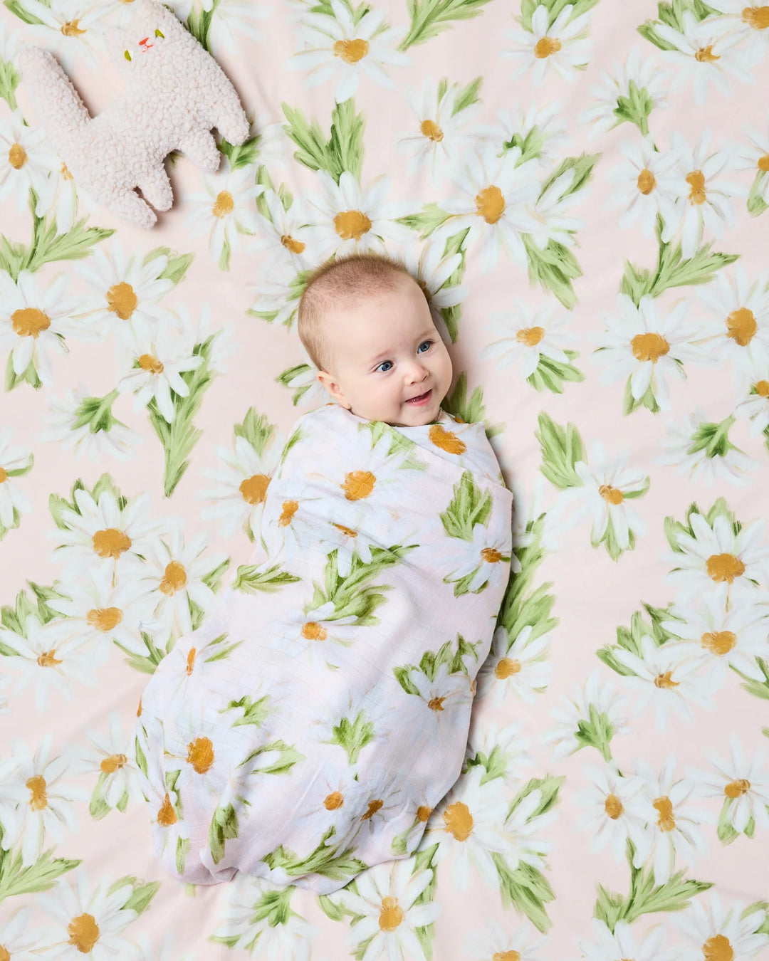 Kip & Co Sweet Daisy Organic Cotton Baby Fitted Sheet