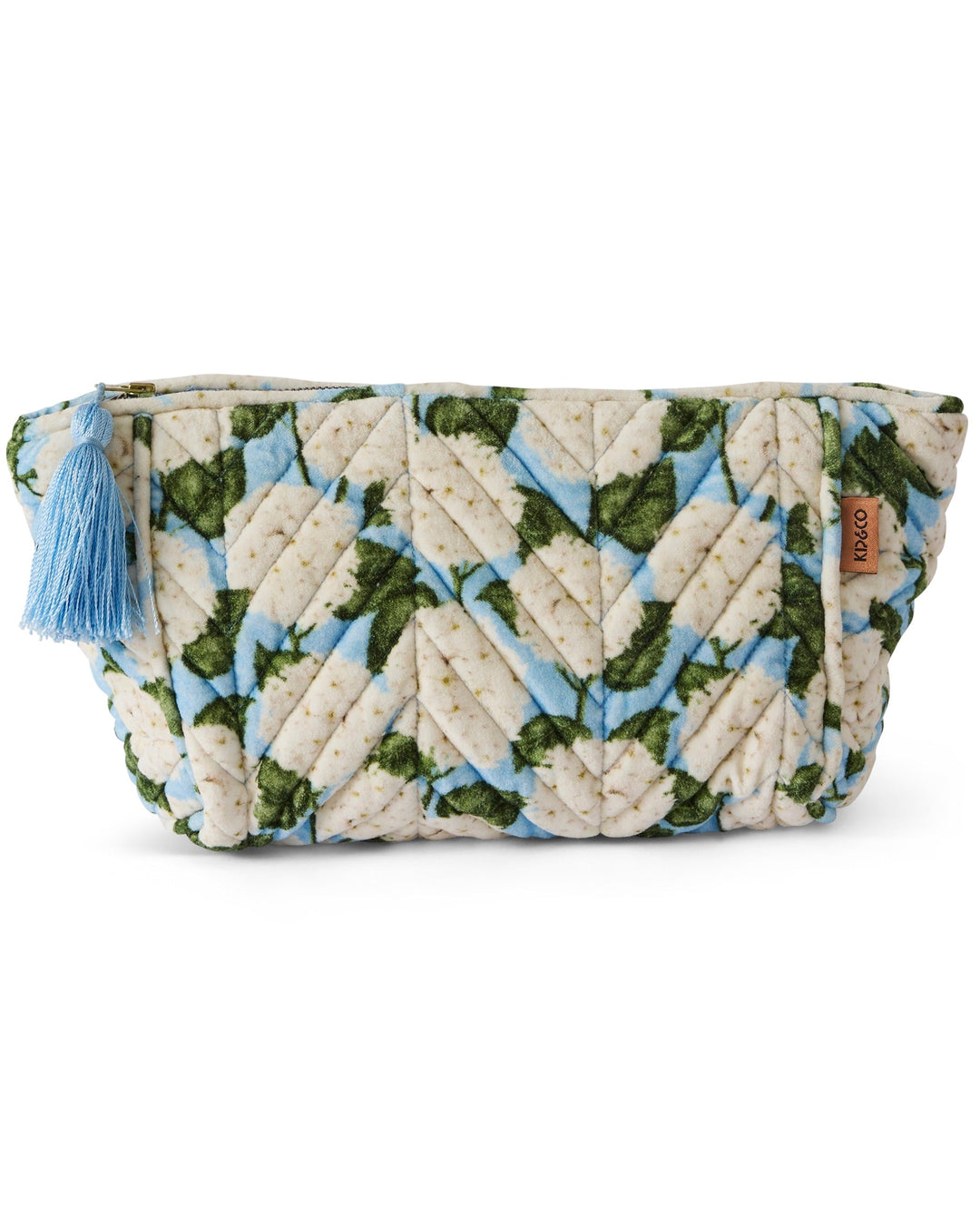 Kip & Co Hydrangea Blue Velvet Toiletry Bag